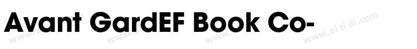 Avant GardEF Book Co字体转换